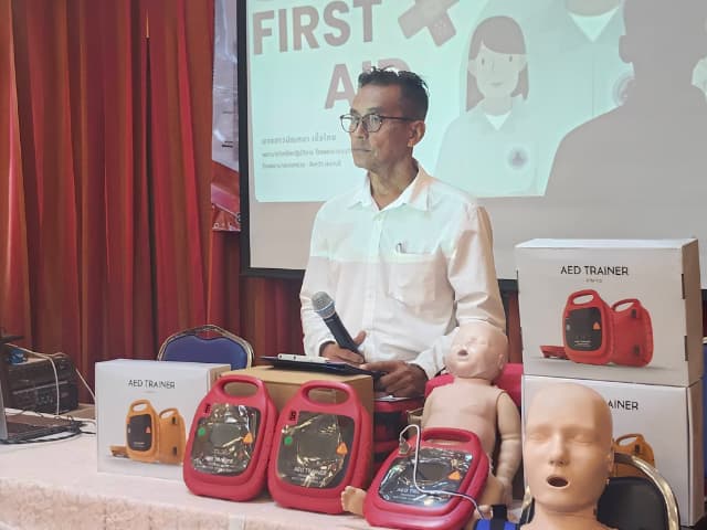 โครงการอบรมการใช้เครื่องกระตุกหัวใจไฟฟ้าอัตโนมัติ (AED) ภาพที่ 14