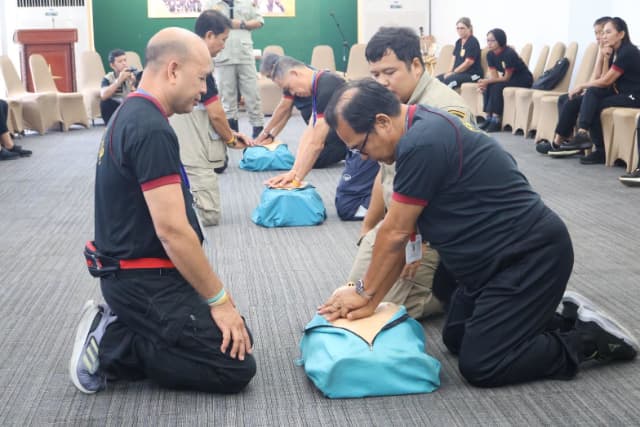 โครงการฝึกอบรมและทบทวนอาสาสมัครป้องกันภัยฝ่ายพลเรือน(อปพร)ประจำปี 2568 ภาพที่ 18