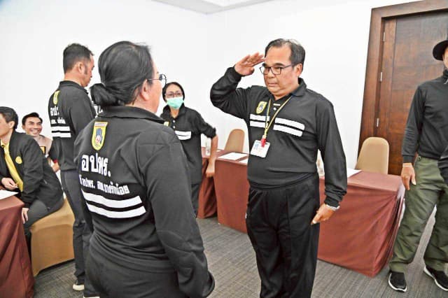 โครงการฝึกอบรมและทบทวนอาสาสมัครป้องกันภัยฝ่ายพลเรือน(อปพร)ประจำปี 2568 ภาพที่ 42