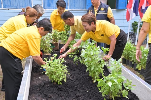 กิจกรรมโครงการ 1 อปท. 1 สวนสมุนไพร เฉลิมพระเกียรติ พระบาทสมเด็จพระเจ้าอยู่หัว เนื่องในโอกาสวันเฉลิมพระชนมพรรษา 28 กรกฏาคม 2567 ภาพที่ 4