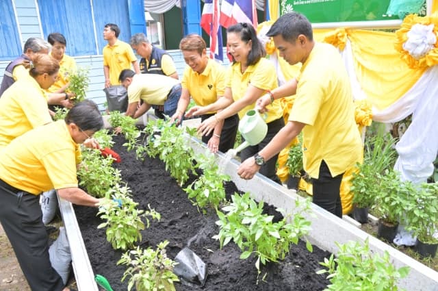 กิจกรรมโครงการ 1 อปท. 1 สวนสมุนไพร เฉลิมพระเกียรติ พระบาทสมเด็จพระเจ้าอยู่หัว เนื่องในโอกาสวันเฉลิมพระชนมพรรษา 28 กรกฏาคม 2567 ภาพที่ 9