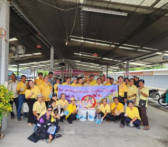 กิจกรรมรณรงค์และแจกทรายอะเบท เพื่อป้องกันลูกน้ำยุงลาย ภาพที่ 3